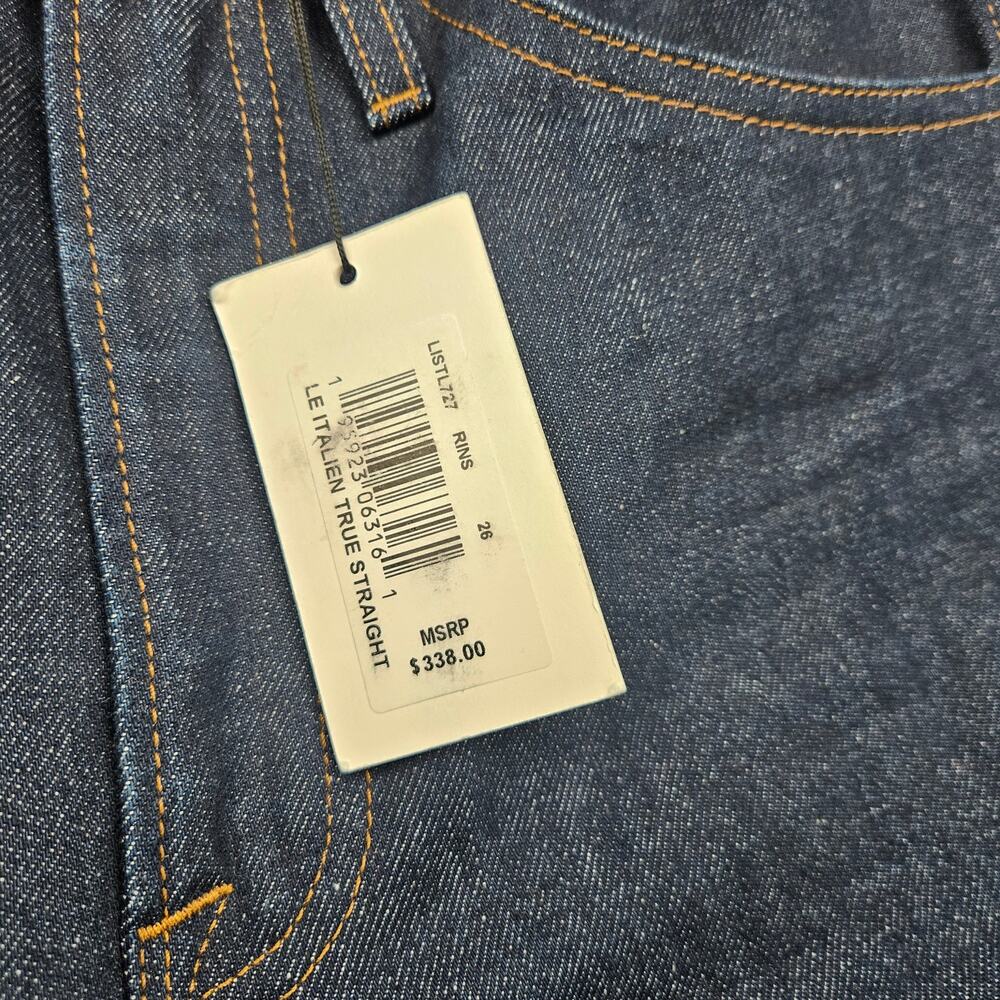 FRAME Le Italien True Straight Jeans 26 Italian Denim Quiet Luxury Minimalist - Picture 5 of 11